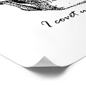 シャーロック引用文I Covetあなたのスカルゴシック様式のポスター ポスター (角)