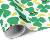 シャーロック金ゴールドコインレプレシャンハットパターン ラッピングペーパー (ロールコーナー)