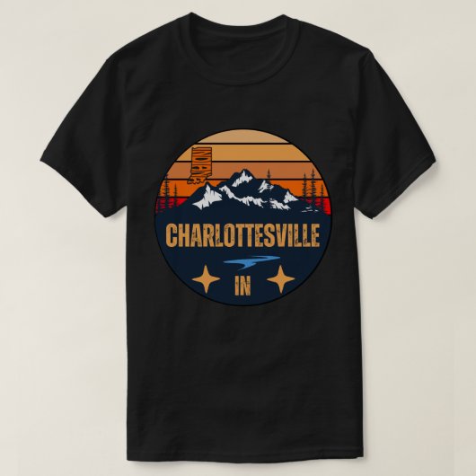 シャーロッツビル,インディアナ州 Tシャツ (デザイン正面)