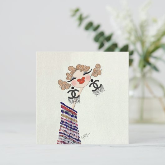 シャーロッテイズハッピーファッションイラストレーション シーズンカード (スタンド正面)