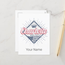 シャーロッテシティノースカロライナ州アメリカ合衆国 シーズンポストカード