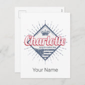 シャーロッテシティノースカロライナ州アメリカ合衆国 シーズンポストカード (正面/裏面)