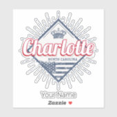 シャーロッテシティノースカロライナ州アメリカ合衆国 シール (シート)