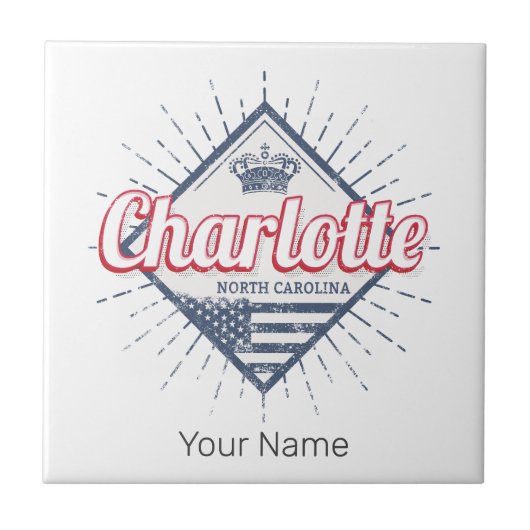 シャーロッテシティノースカロライナ州アメリカ合衆国 タイル (正面)