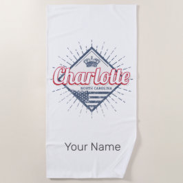 シャーロッテシティノースカロライナ州アメリカ合衆国 ビーチタオル