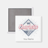 シャーロッテシティノースカロライナ州アメリカ合衆国 マグネット (正面/裏面)