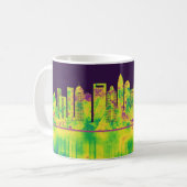 シャーロッテノースカロライナのスカイライン コーヒーマグカップ (正面左)