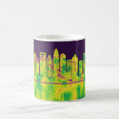 シャーロッテノースカロライナのスカイライン コーヒーマグカップ (中央)