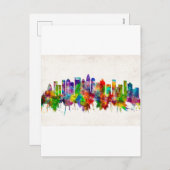 シャーロッテノースカロライナのスカイライン シーズンポストカード (正面/裏面)