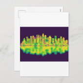 シャーロッテノースカロライナのスカイライン シーズンポストカード (正面/裏面)