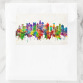 シャーロッテノースカロライナのスカイライン 長方形シール (バッグ)