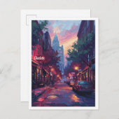 シャーロッテノースカロライナのヴィンテージ旅行 ポストカード (正面/裏面)