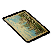 シャーロッテノースカロライナのヴィンテージ旅行 マグネット (右側)