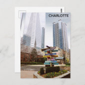 シャーロッテノースカロライナ市公園スカイライントラベル ポストカード (正面/裏面)