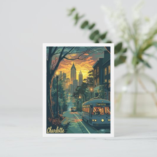 シャーロッテノースカロライナ有名な旅行の場所 ポストカード (スタンド正面)