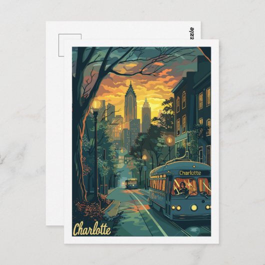 シャーロッテノースカロライナ有名な旅行の場所 ポストカード (正面/裏面)