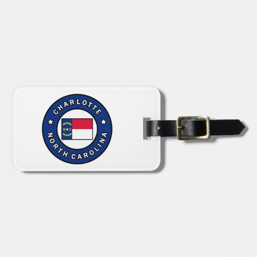 シャーロッテノースカロライナ ラゲッジタグ (正面横)