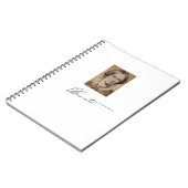 シャーロッテブロンテポートレートと署名 ノートブック (左側)