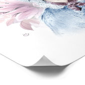 シャーロッテブロンテポートレートバイリッチモンドと花 ポスター (角)