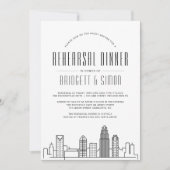 シャーロッテリハーサルディナー |スカイライン 招待状 (正面)