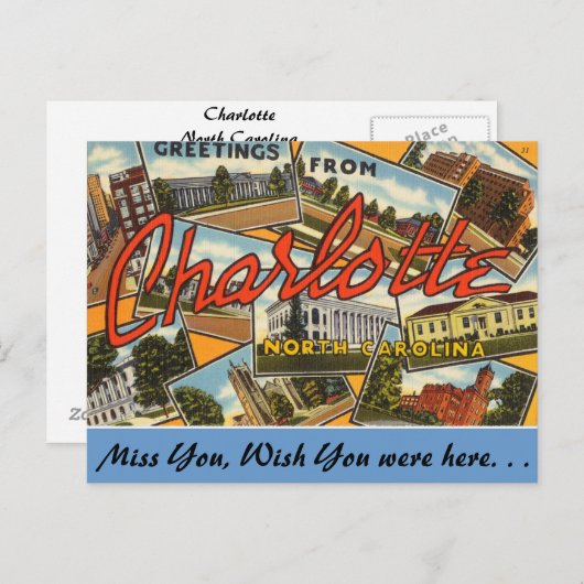 シャーロットからの挨拶 ポストカード (正面/裏面)