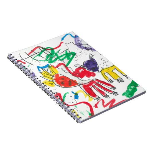 シャーロットのバスキアトインスパイアアート ノートブック (右側)