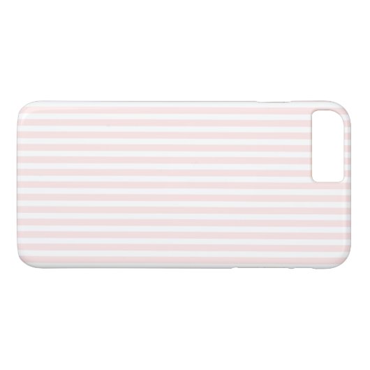 シャーロットのピンクおよび白のストライプの明るいピンク Case-Mate iPhoneケース (裏面(横))