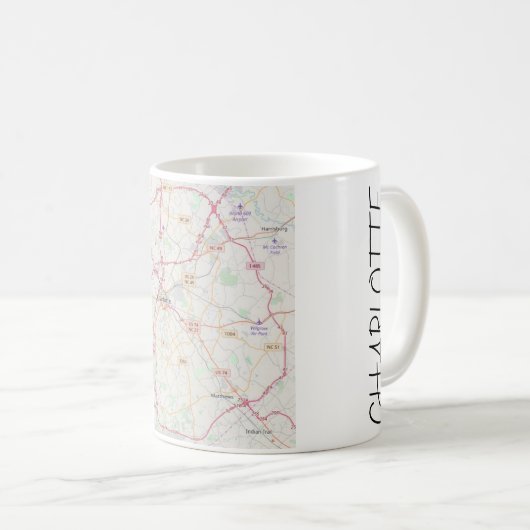シャーロットの地図のコーヒー・マグ コーヒーマグカップ (正面右)