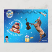 シャーロットの誕生日カード ポストカード (裏面)