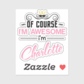 シャーロットもちろん私は素晴らしノベルティ シール (シート)