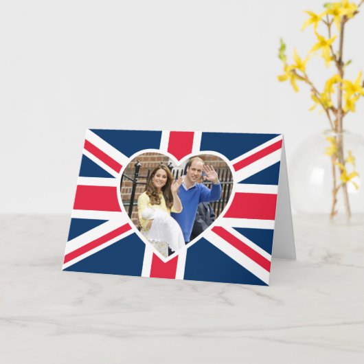 シャーロットエリザベスダイアナ-イギリスはKateを決定します カード (黄色い花)