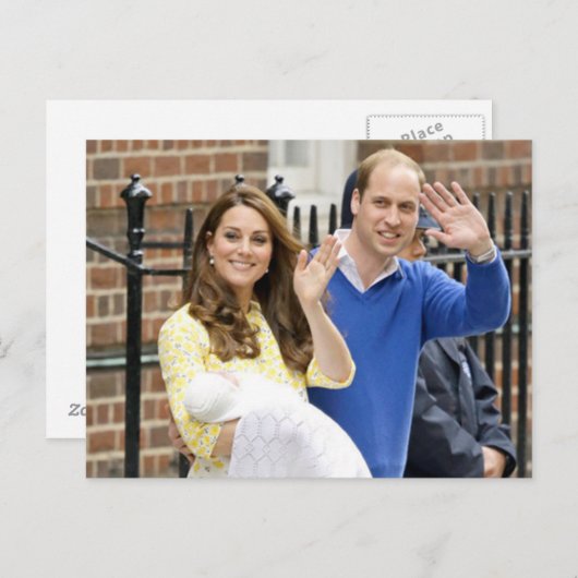 シャーロットエリザベスダイアナ-イギリスはKateを決定します ポストカード (正面/裏面)