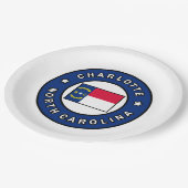 シャーロットノースカロライナ ペーパープレート (アングル)