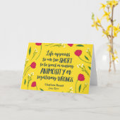 シャーロットブロンテジェーンエアフローラライフブック引用文 カード (黄色い花)