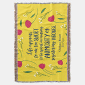 シャーロットブロンテジェーンエアフローラライフブック引用文 スローブランケット (正面縦)