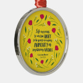 シャーロットブロンテジェーンフローラライフブック引用文 メタルオーナメント (右)