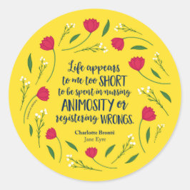 シャーロットブロンテジェーンフローラライフブック引用文 ラウンドシール