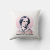 シャーロットブロンテピンクリッチモ絵画ンドポートレート クッション (裏面)