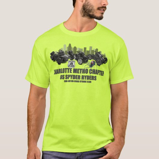 シャーロットメトロチャプター - スカイライン Tシャツ (正面)
