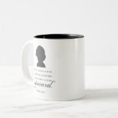 シャーロット保ブロンテ – 上向き – 白 ツートーンマグカップ (正面左)