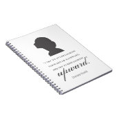 シャーロット保ブロンテ – 上向き – 白 ノートブック (右側)