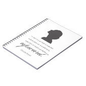 シャーロット保ブロンテ – 上向き – 白 ノートブック (左側)