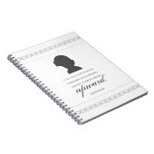 シャーロット保ブロンテ – 上向き – 白 ノートブック (右側)