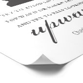 シャーロット保ブロンテ – 上向き – 白 ポスター (角)