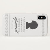 シャーロット保ブロンテ – 上向き – 白 Case-Mate iPhoneケース (裏面(横))