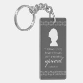 シャーロット保ブロンテ – 上向き – 黒 キーホルダー (正面左)