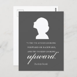 シャーロット保ブロンテ – 上向き – 黒 ポストカード