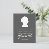 シャーロット保ブロンテ – 上向き – 黒 ポストカード (スタンド正面)