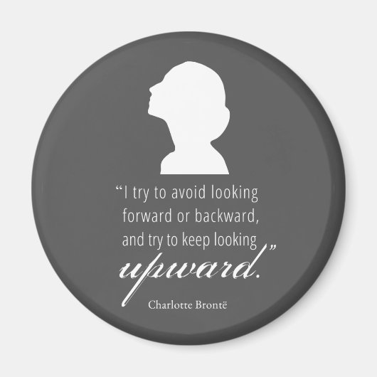 シャーロット保ブロンテ – 上向き – 黒 マグネット (正面)