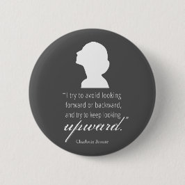 シャーロット保ブロンテ – 上向き – 黒 缶バッジ